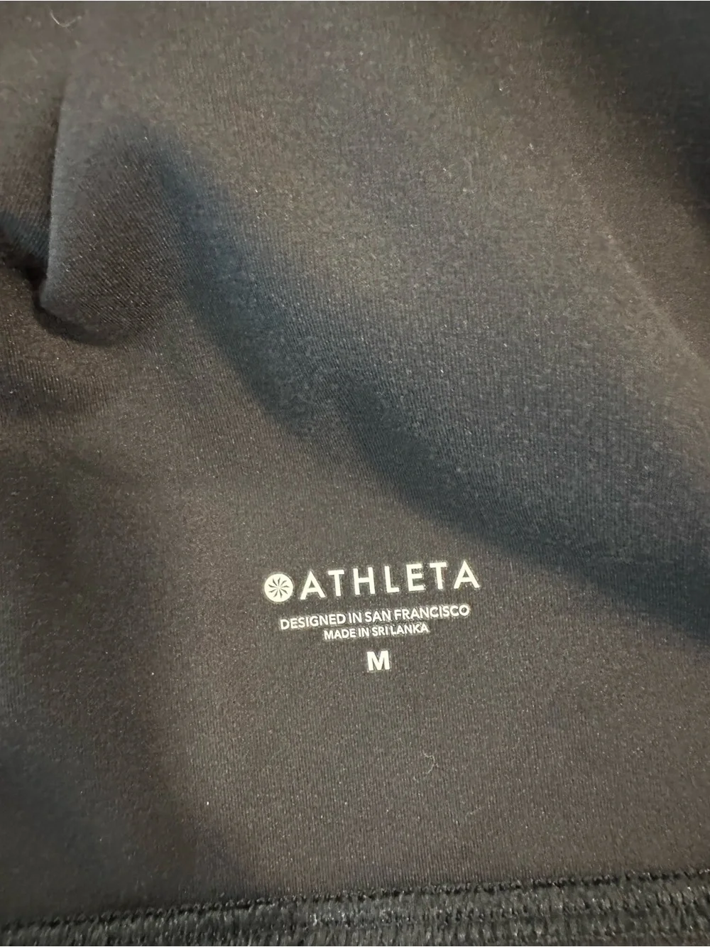 Athleta High Neck Black Athletic Crop Tank/Sports Bra - Picture 5 of 5